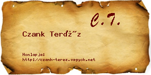 Czank Teréz névjegykártya