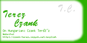 terez czank business card